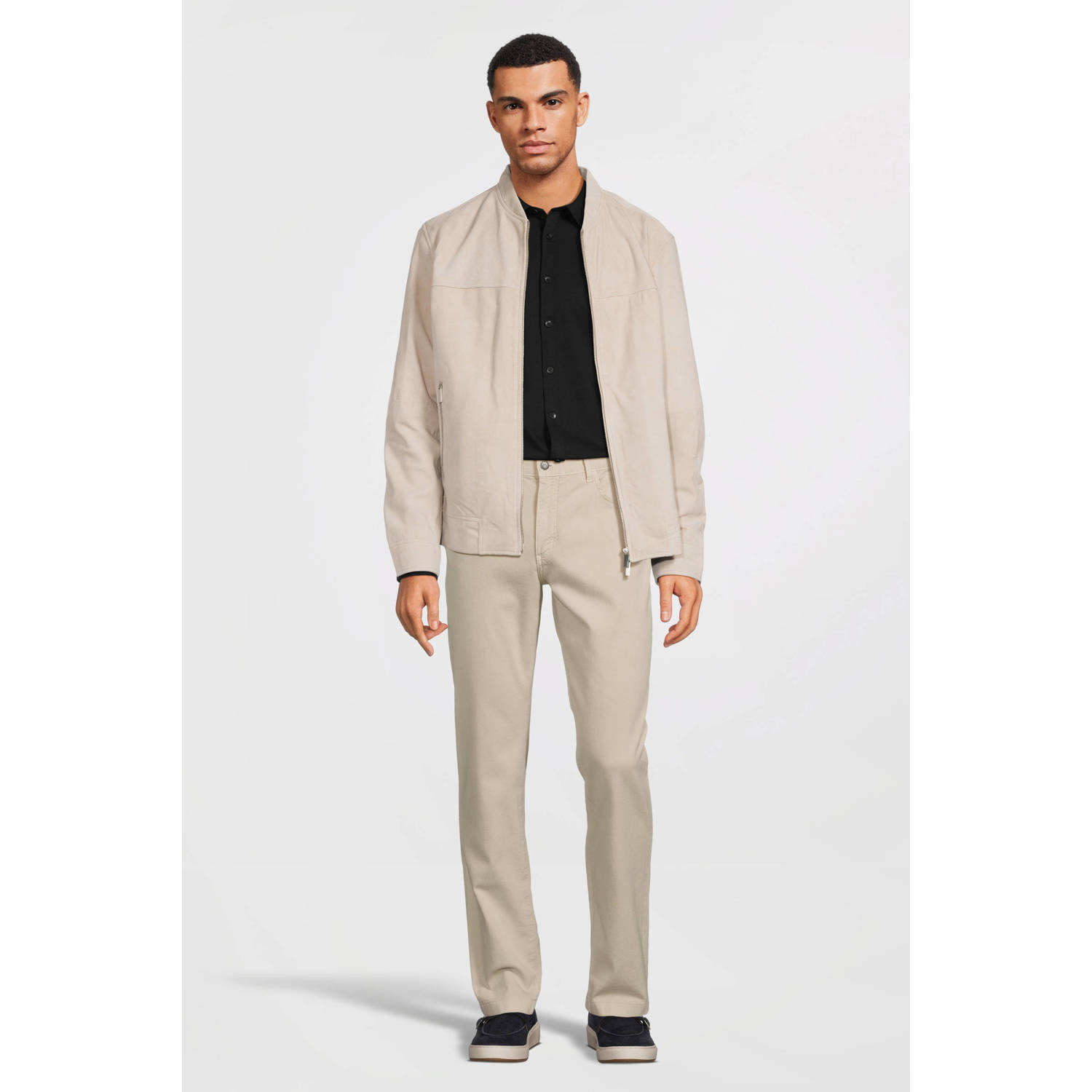 Pure Path slim fit overhemd zwart