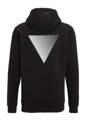 hoodie met backprint black