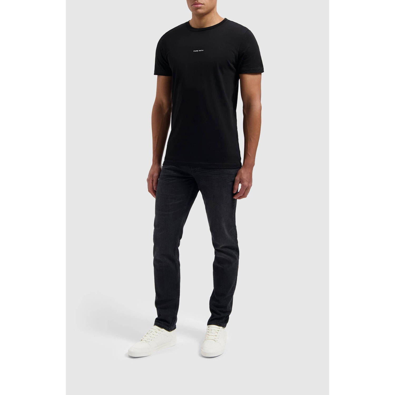 Pure Path slim fit jeans Ryan denim dark grey