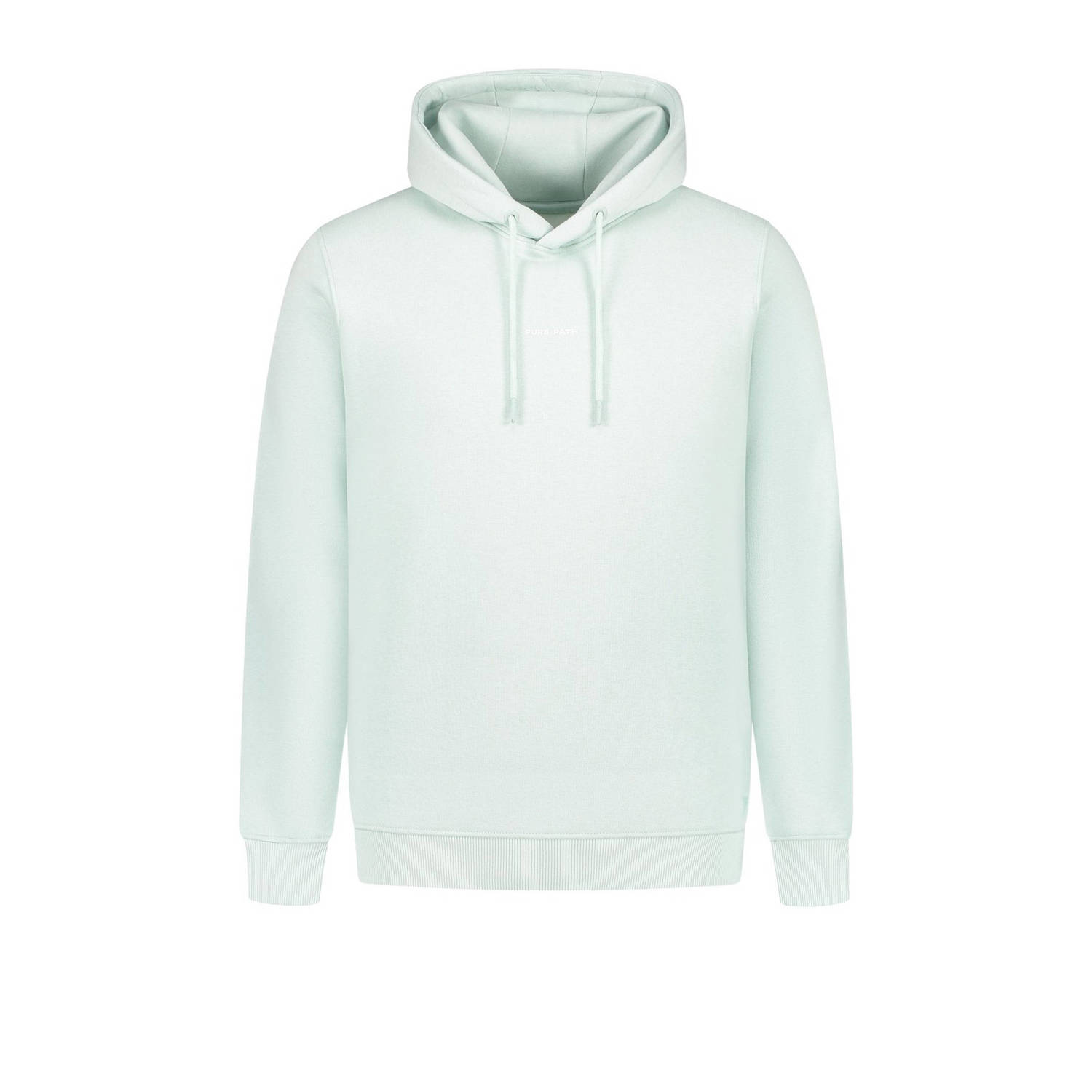 Pure Path hoodie met backprint mint