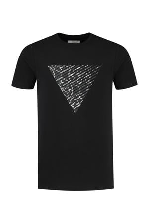 T-shirt met printopdruk zwart