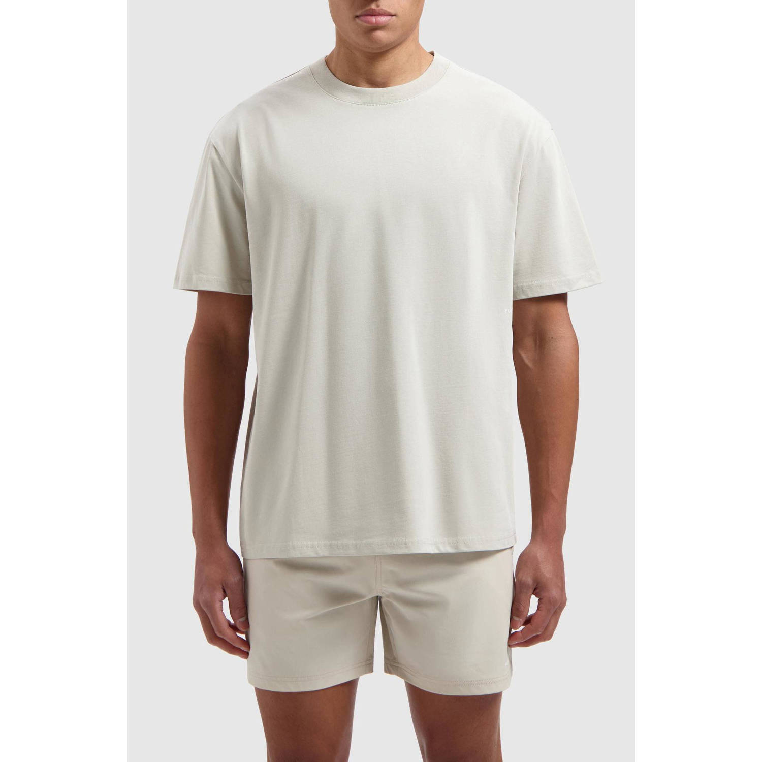 Pure Path T-shirt met backprint sand