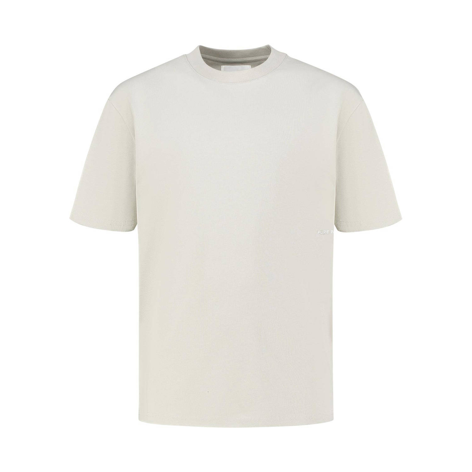 Pure Path T-shirt met backprint sand