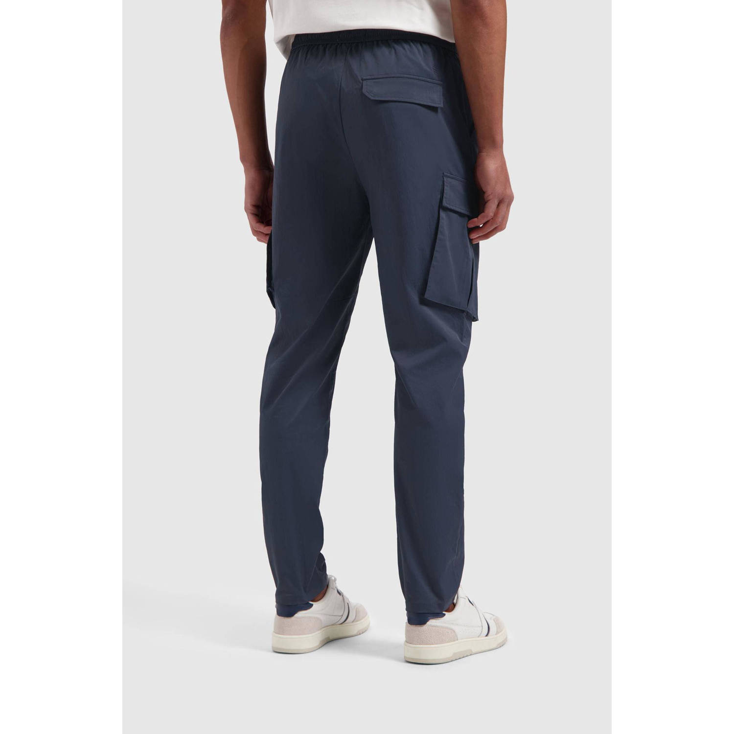 Pure Path regular fit cargo broek navy