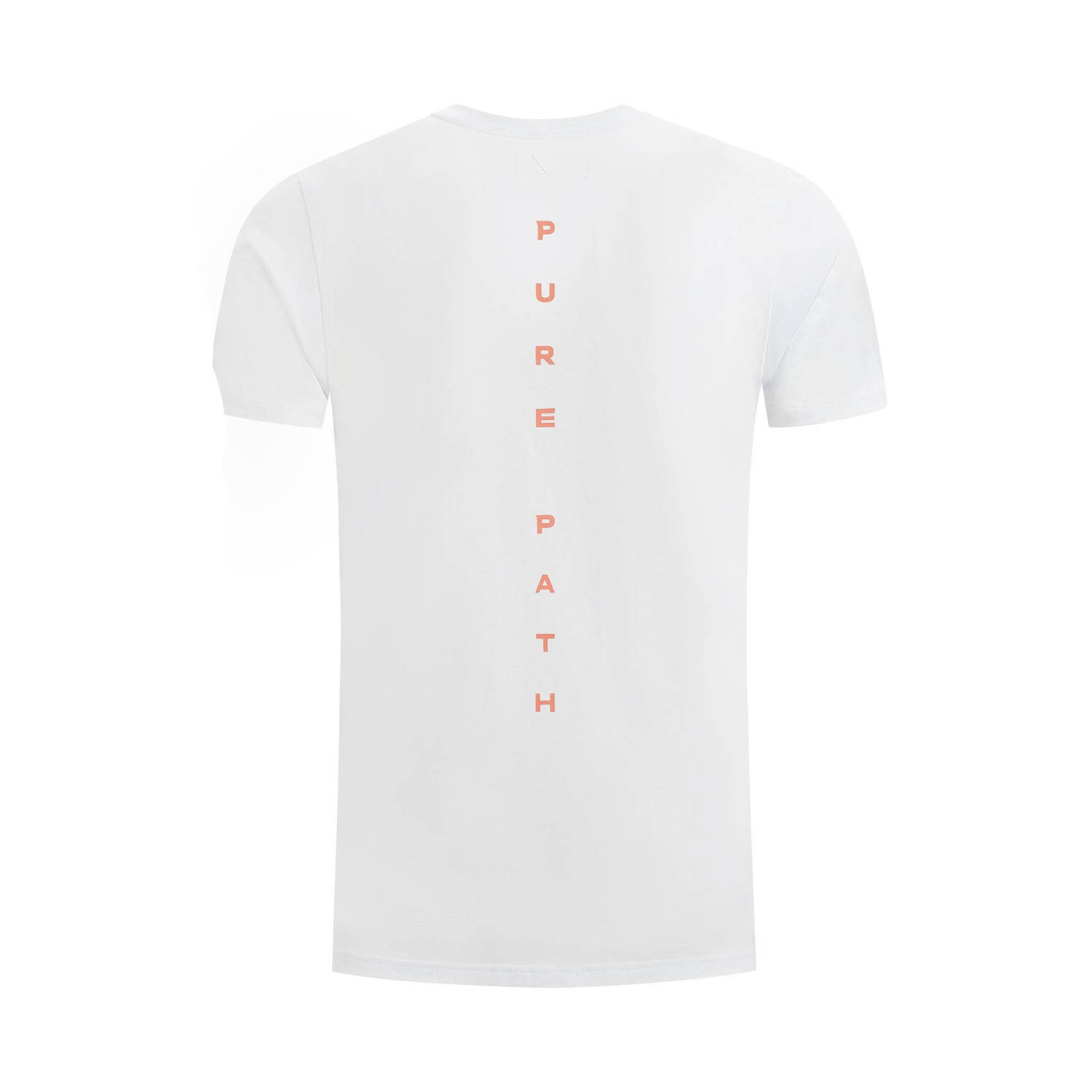 Pure Path T-shirt met backprint wit