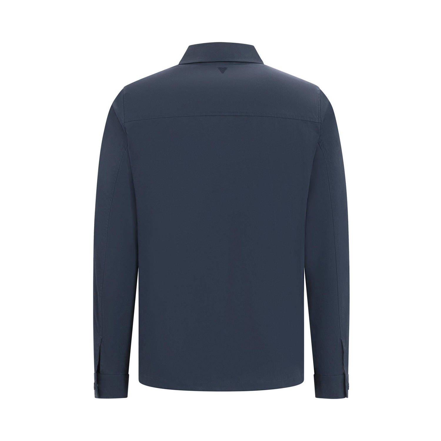 Pure Path regular fit overshirt navy