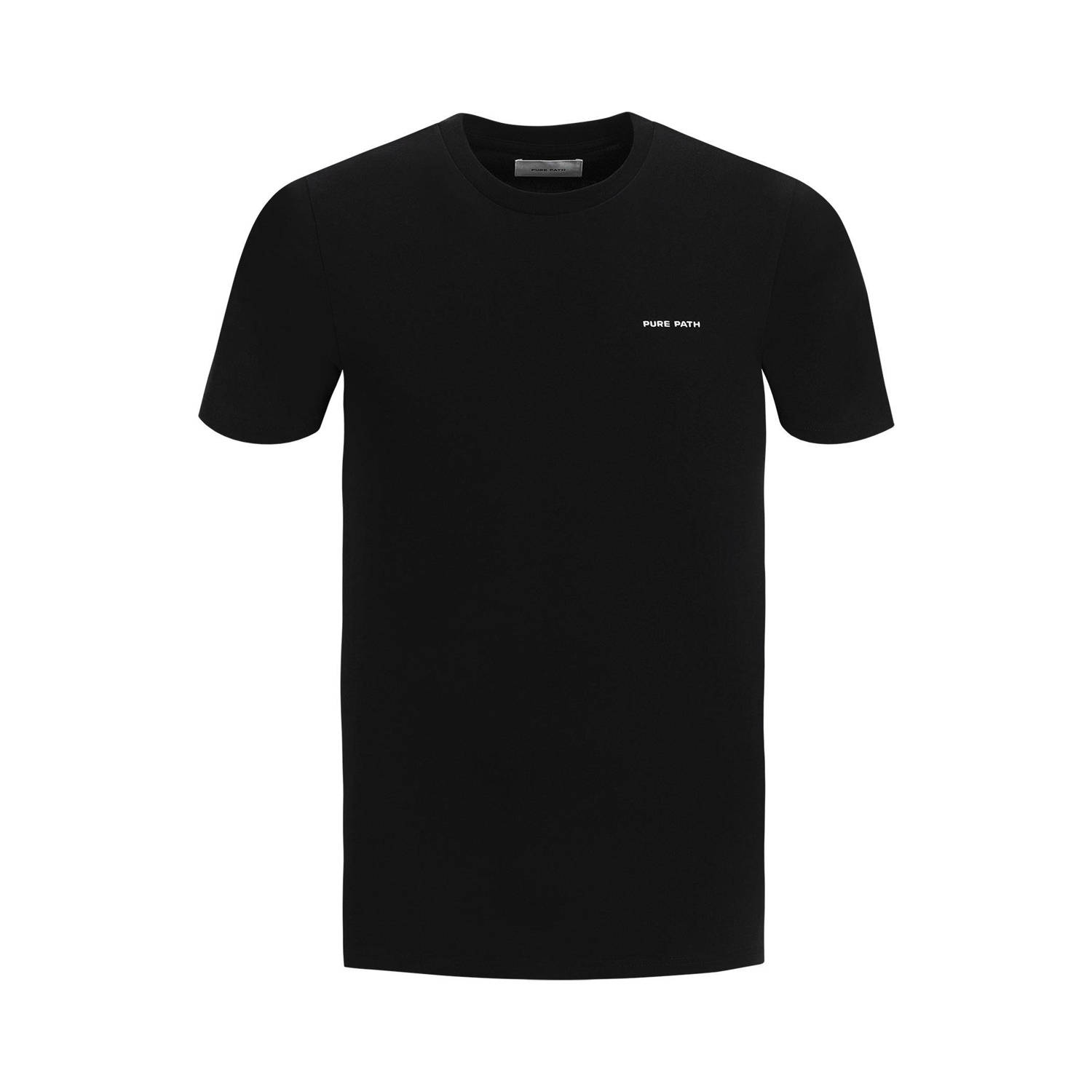 Pure Path T-shirt met backprint zwart