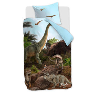 katoenen dekbedovertrek dino 1 persoons (140x200 cm)