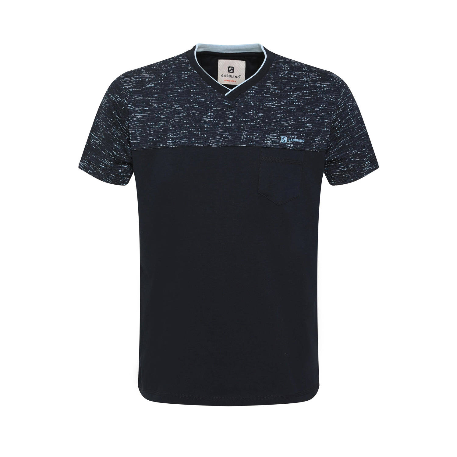 GABBIANO T-shirt met printopdruk navy