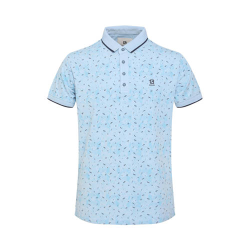 GABBIANO polo met all over print blue
