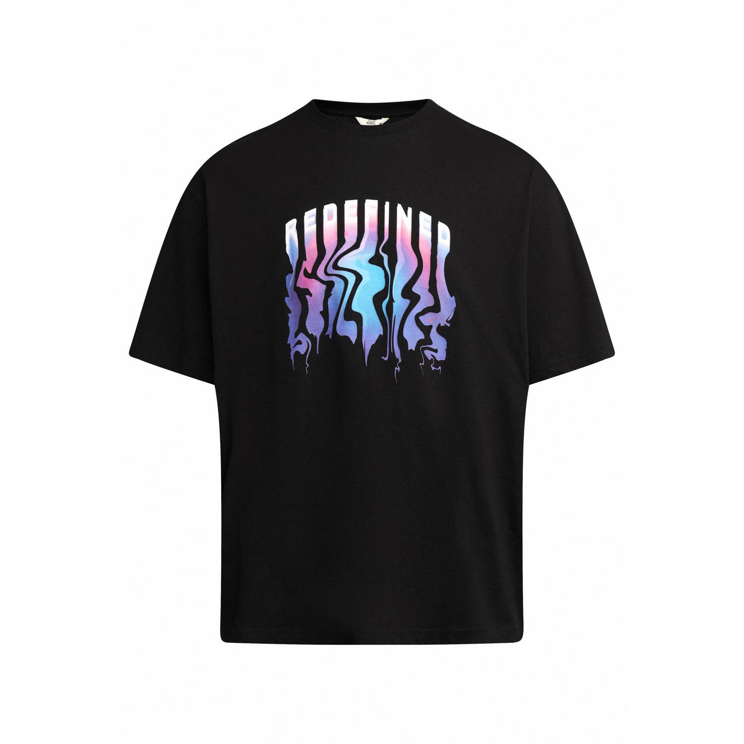 Redefined Rebel RRRoberto T-shirt zwart