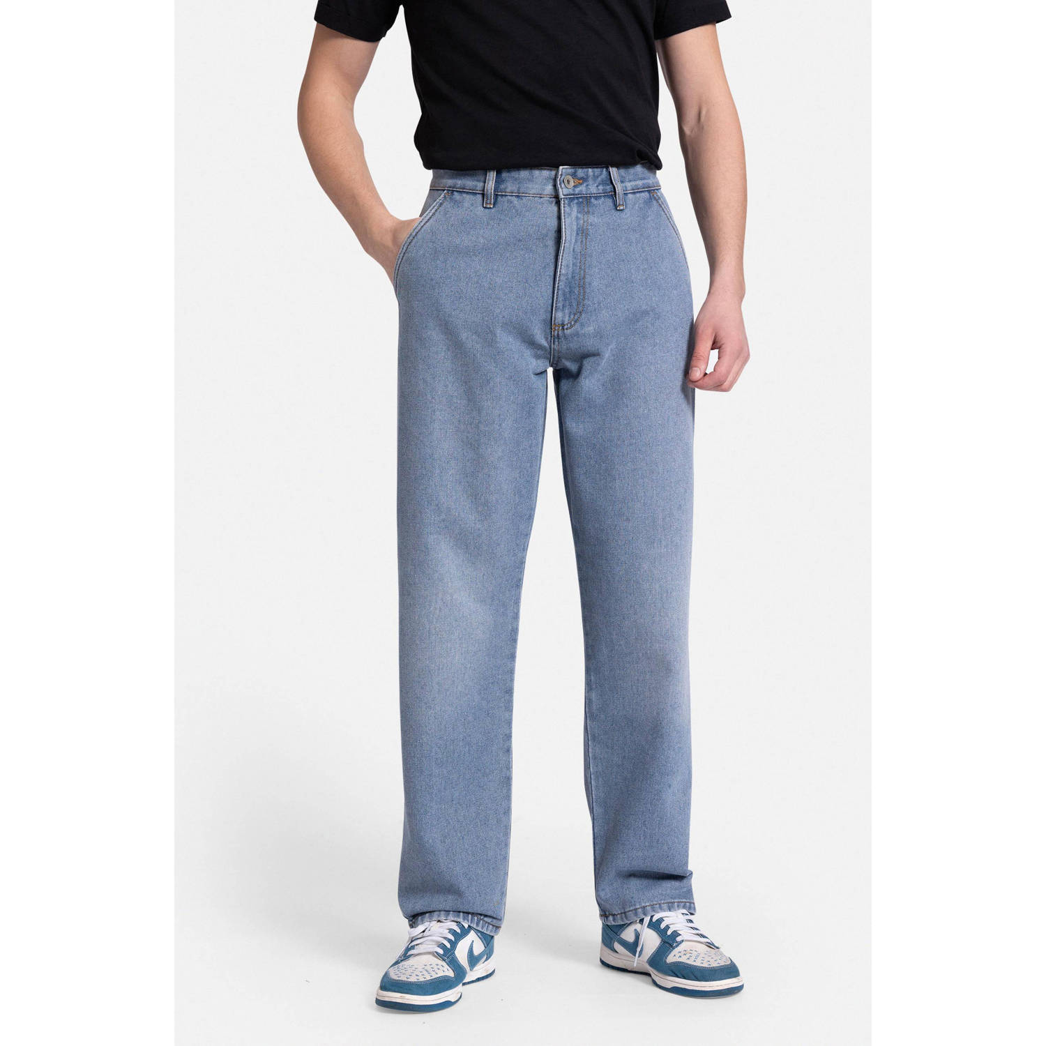 Redefined Rebel straight fit jeans RRAsher Jeans crystal blue
