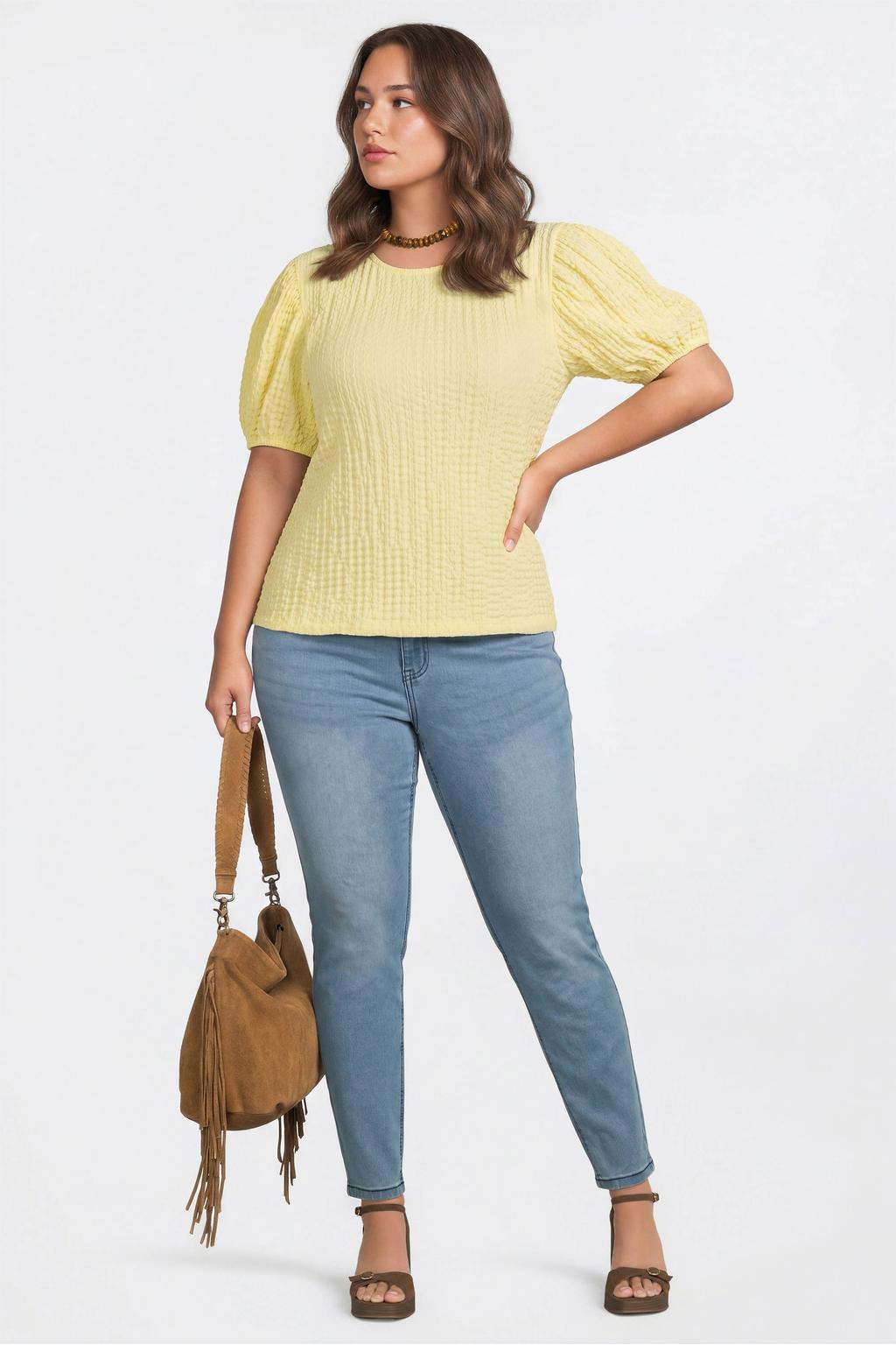 GREAT LOOKS high rise jegging lichtblauw