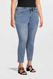thumbnail: GREAT LOOKS high rise skinny crop jeans lichtblauw