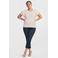 GREAT LOOKS high rise skinny crop jeans donkerblauw