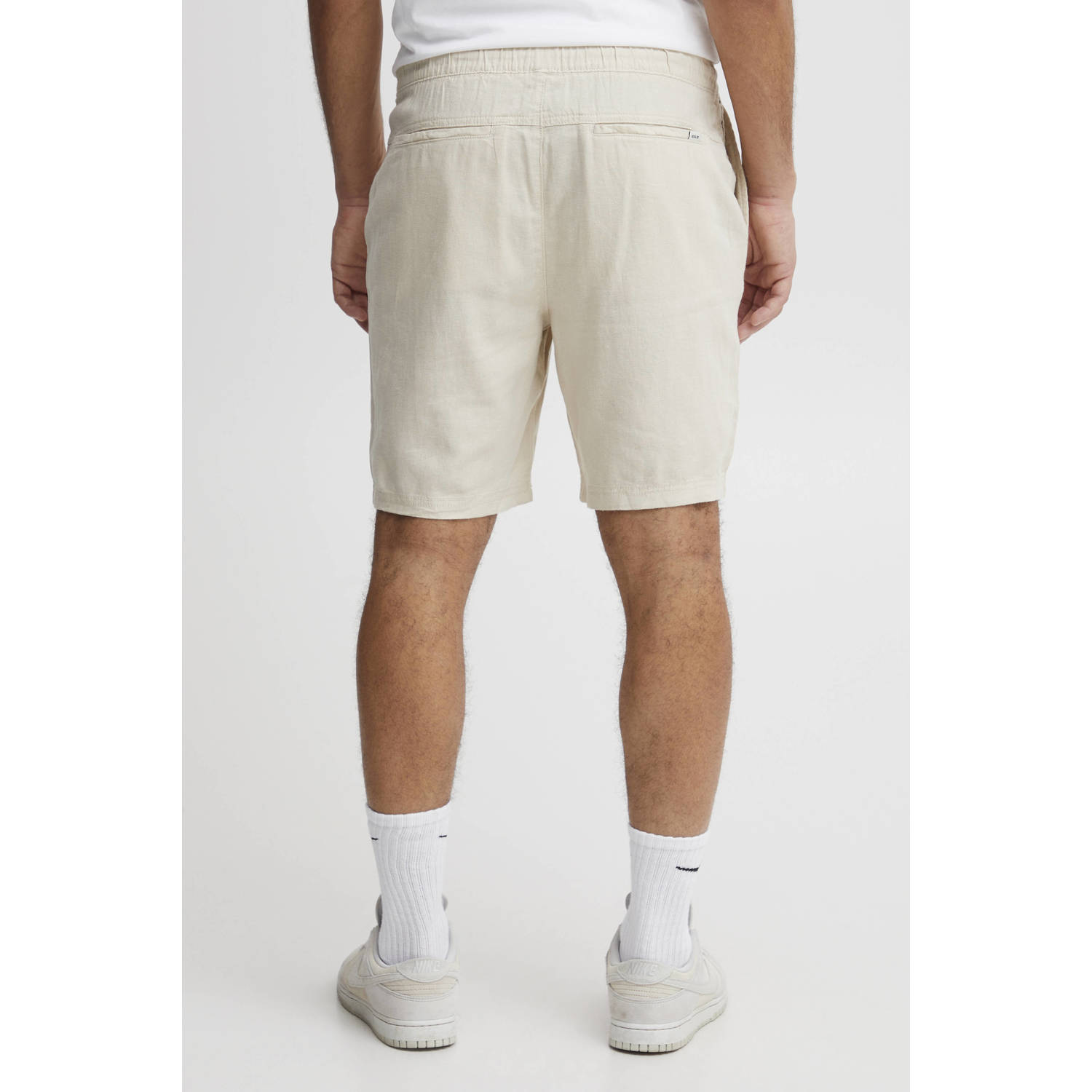 Solid regular fit short SDAURELIUS oatmeal