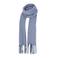 Sarlini sjaal met franjes denimblauw