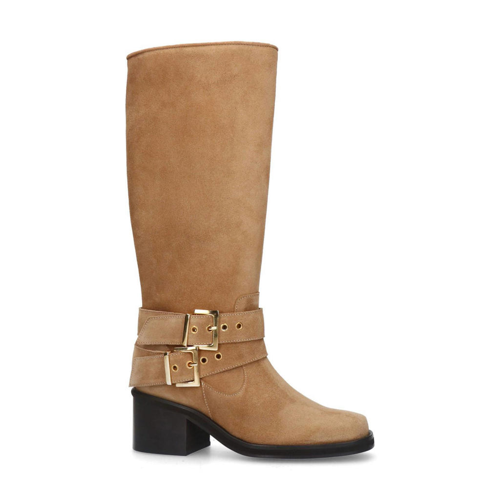 beige suede laarzen