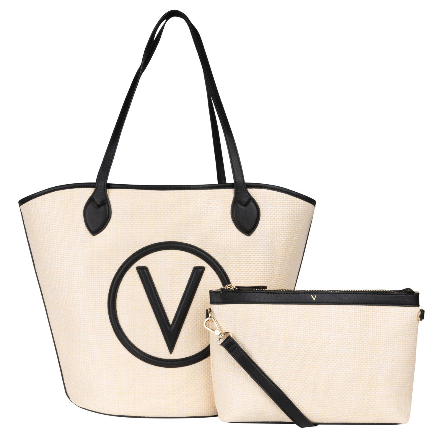 Valentino Bags shopper Covent naturel zwart