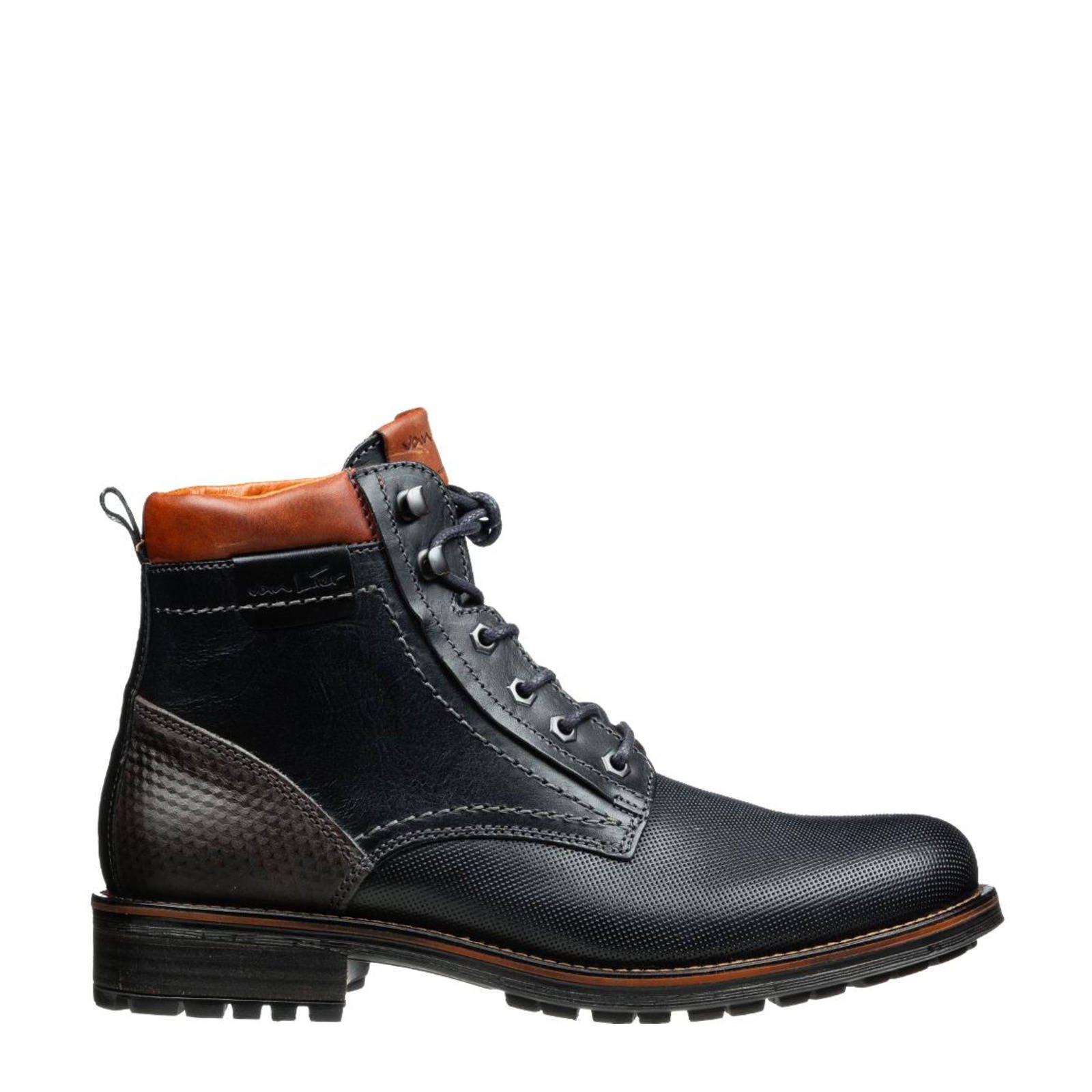 Blauwe veterboots outlet