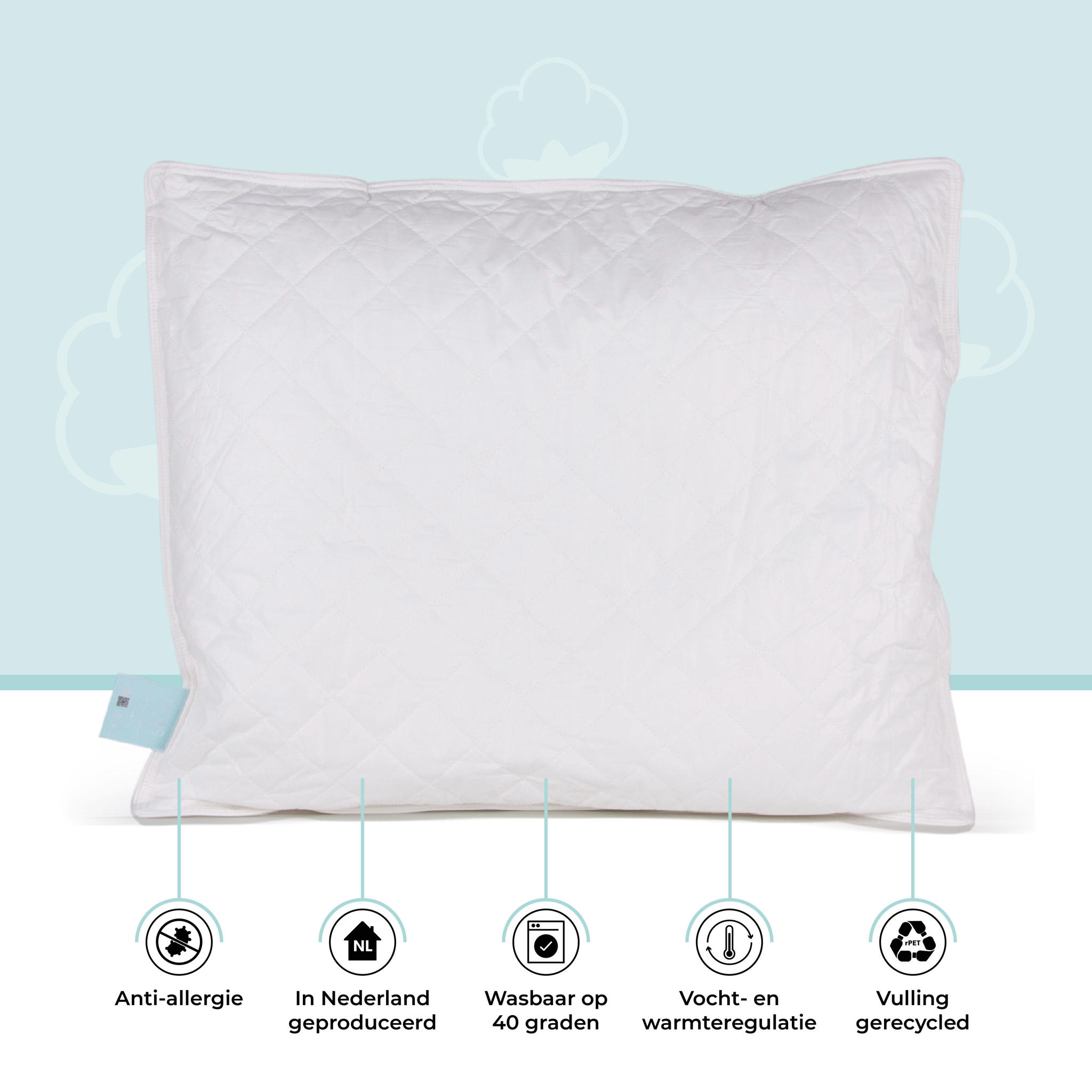 NOUS Kids katoenen kinderkussen (60x70 cm) - Afbeelding 2