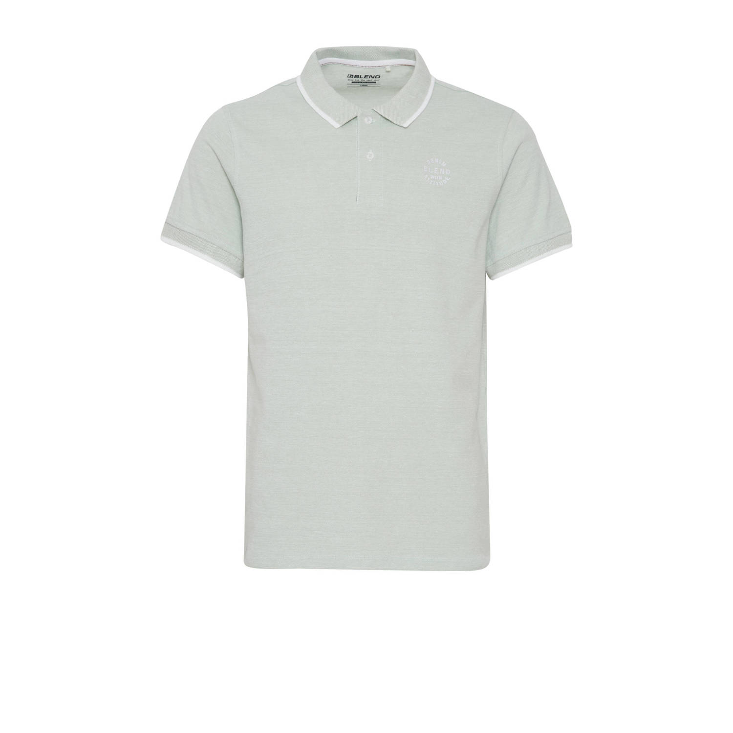 Blend polo BHNATE met logo frostry green