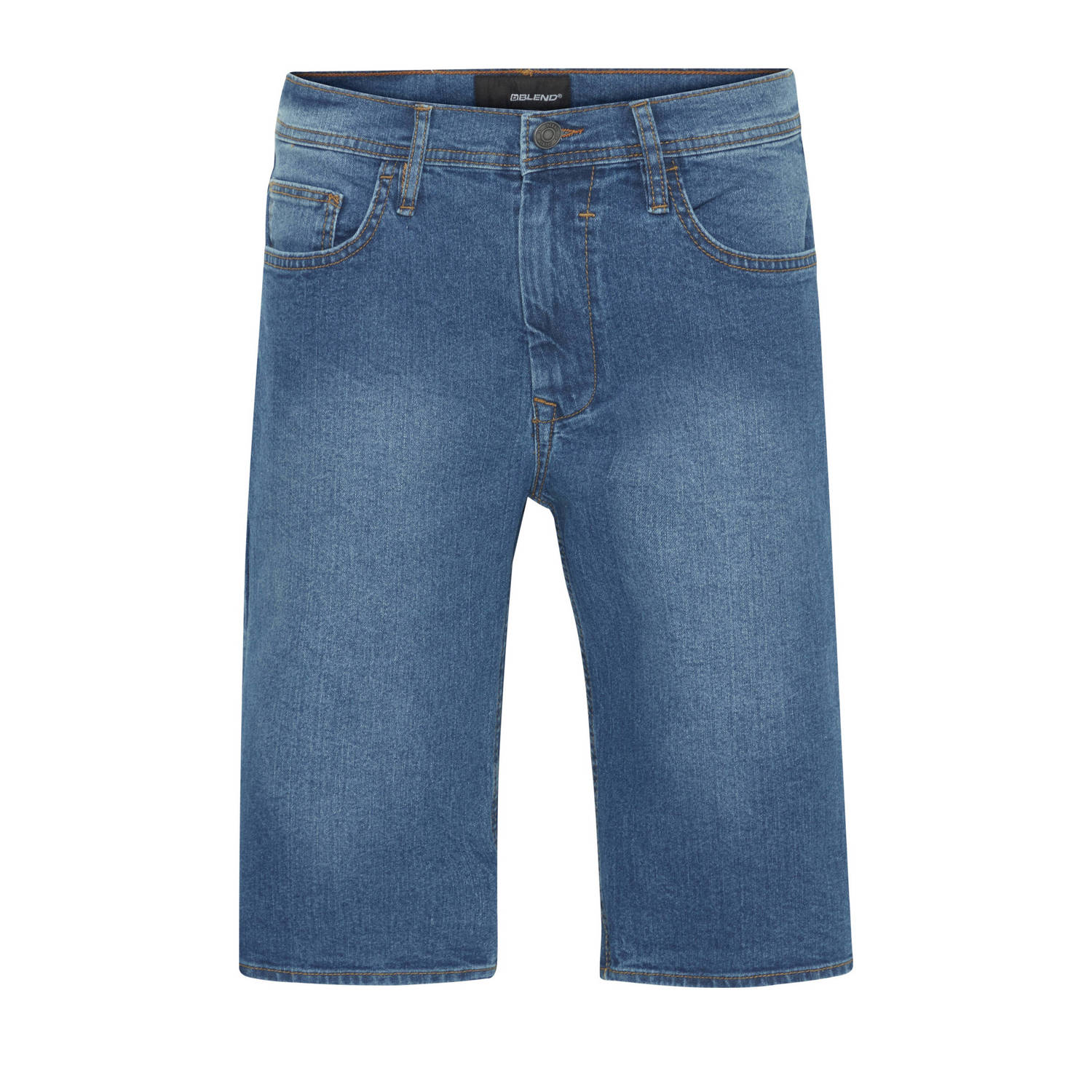 Blend regular fit short denim middle blue