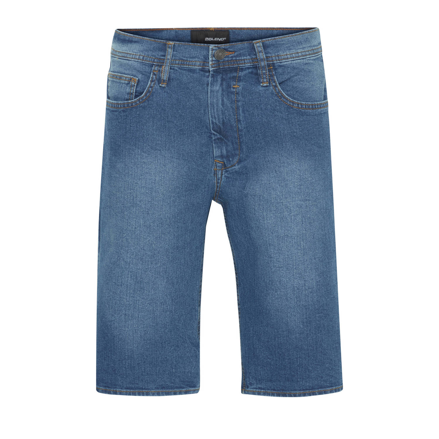 Blend regular fit short denim middle blue