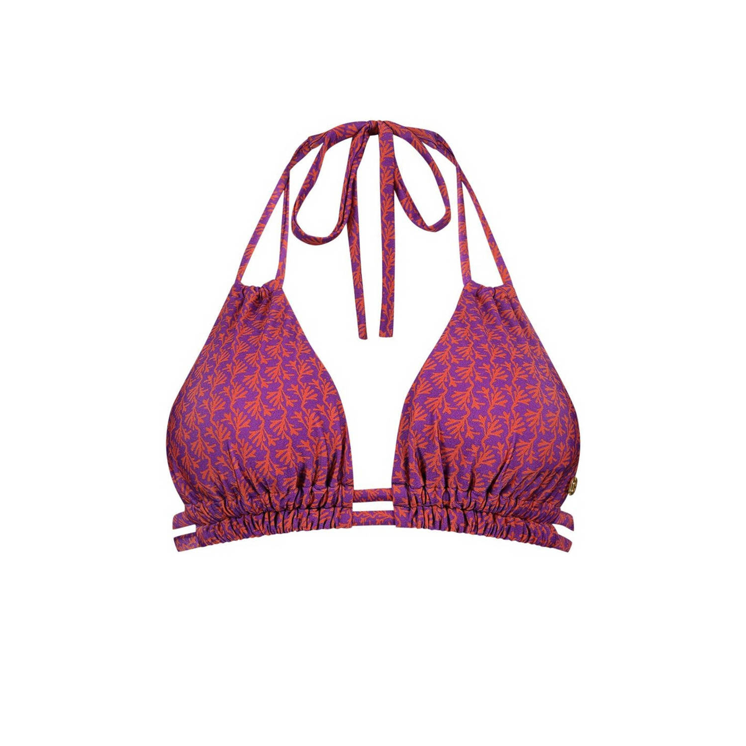Ten Cate Beach TC WOW voorgevormde triangel bikinitop paars rood