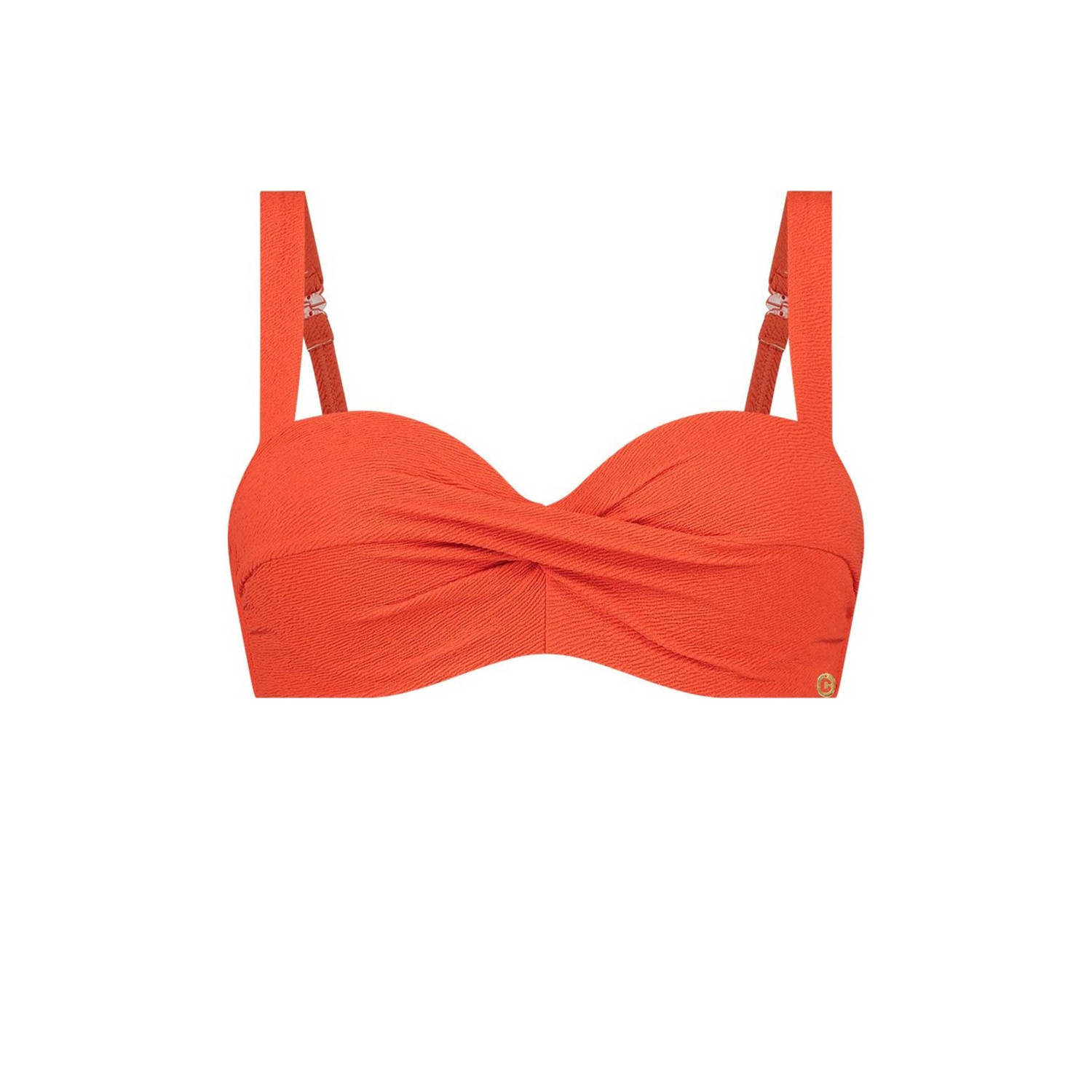 ten Cate Beach TC WOW voorgevormde beugel bikinitop met textuur rood