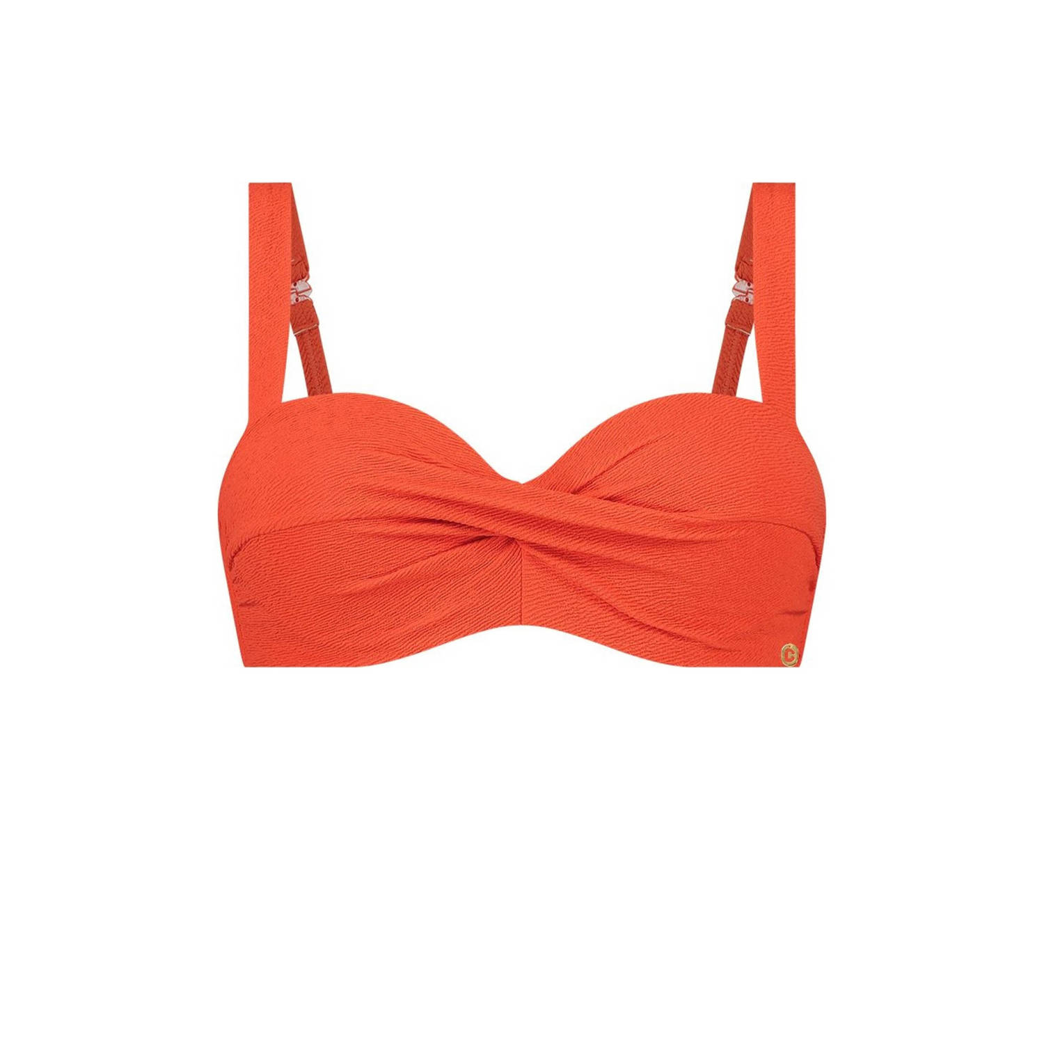Ten Cate Beach TC WOW voorgevormde beugel bikinitop met textuur rood