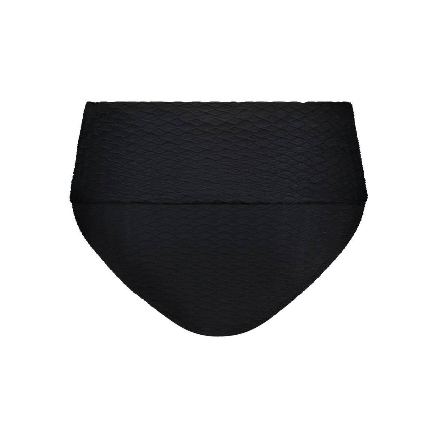 ten Cate Beach TC WOW high waist bikinibroekje met textuur zwart