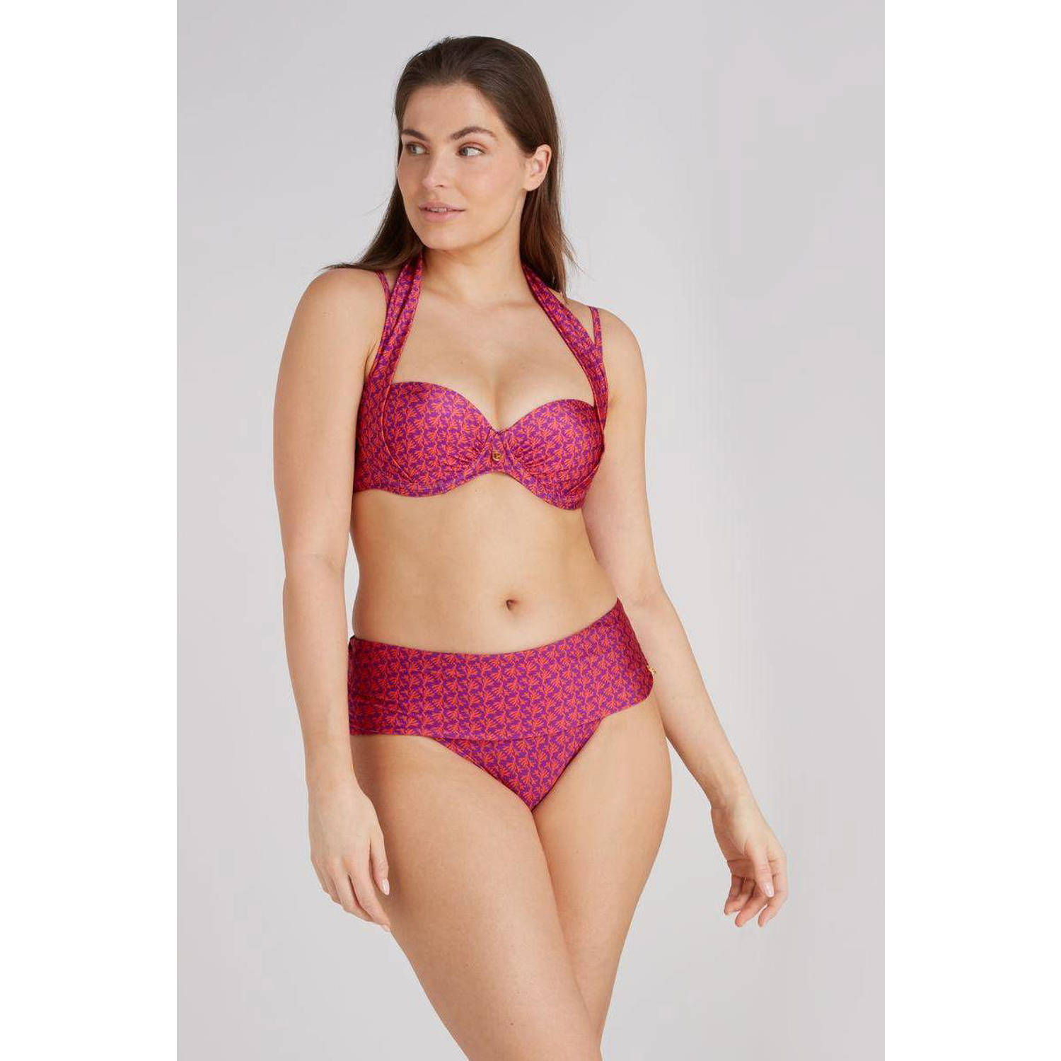 ten Cate Beach TC WOW voorgevormde beugel bikinitop paars rood