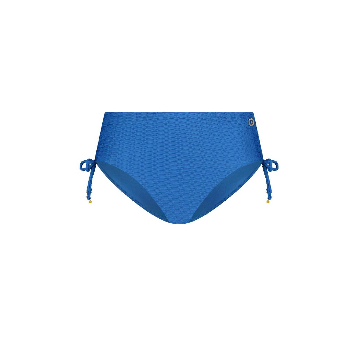 Ten Cate Beach TC WOW high waist bikinibroekje met textuur blauw