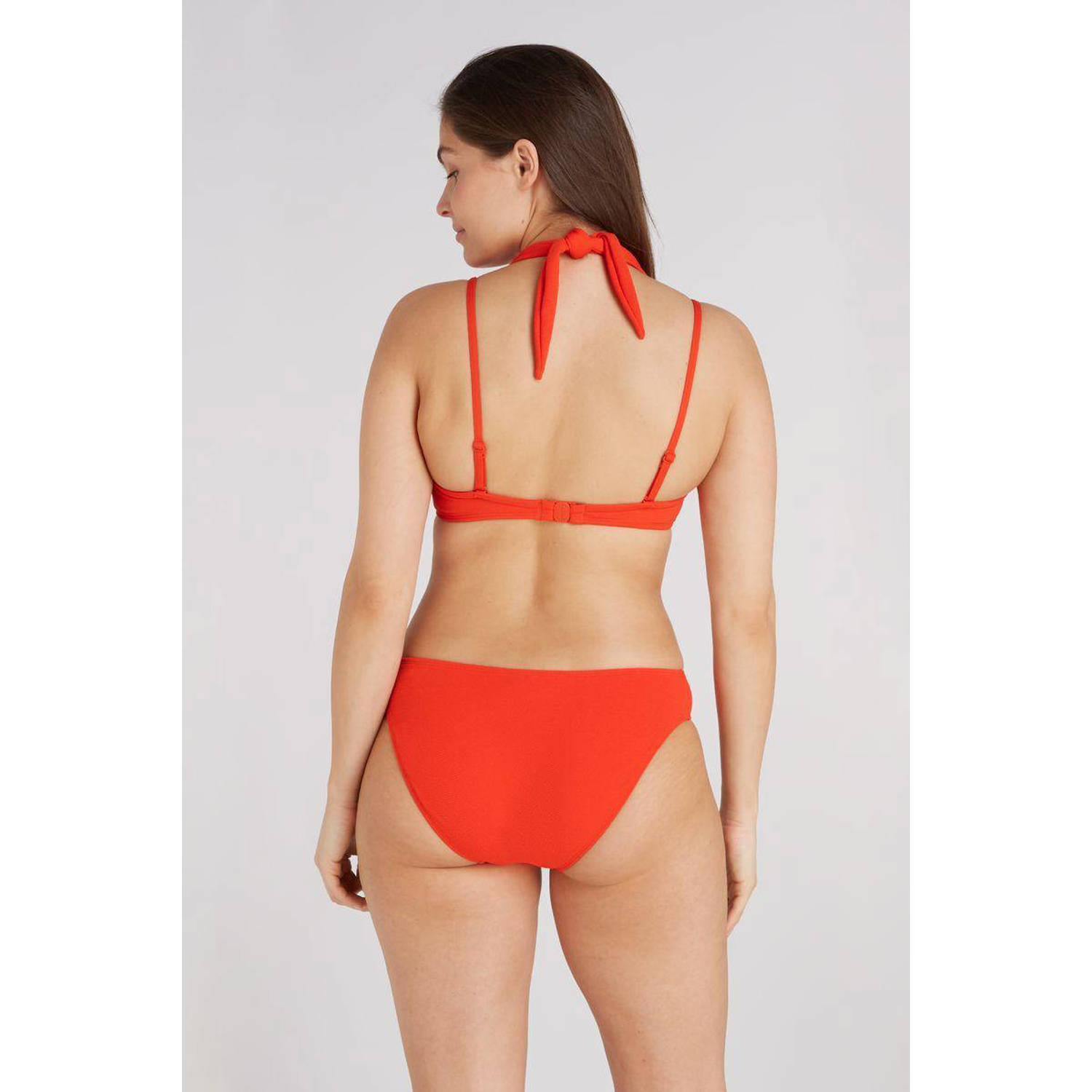 ten Cate Beach TC WOW voorgevormde beugel bikinitop met textuur rood