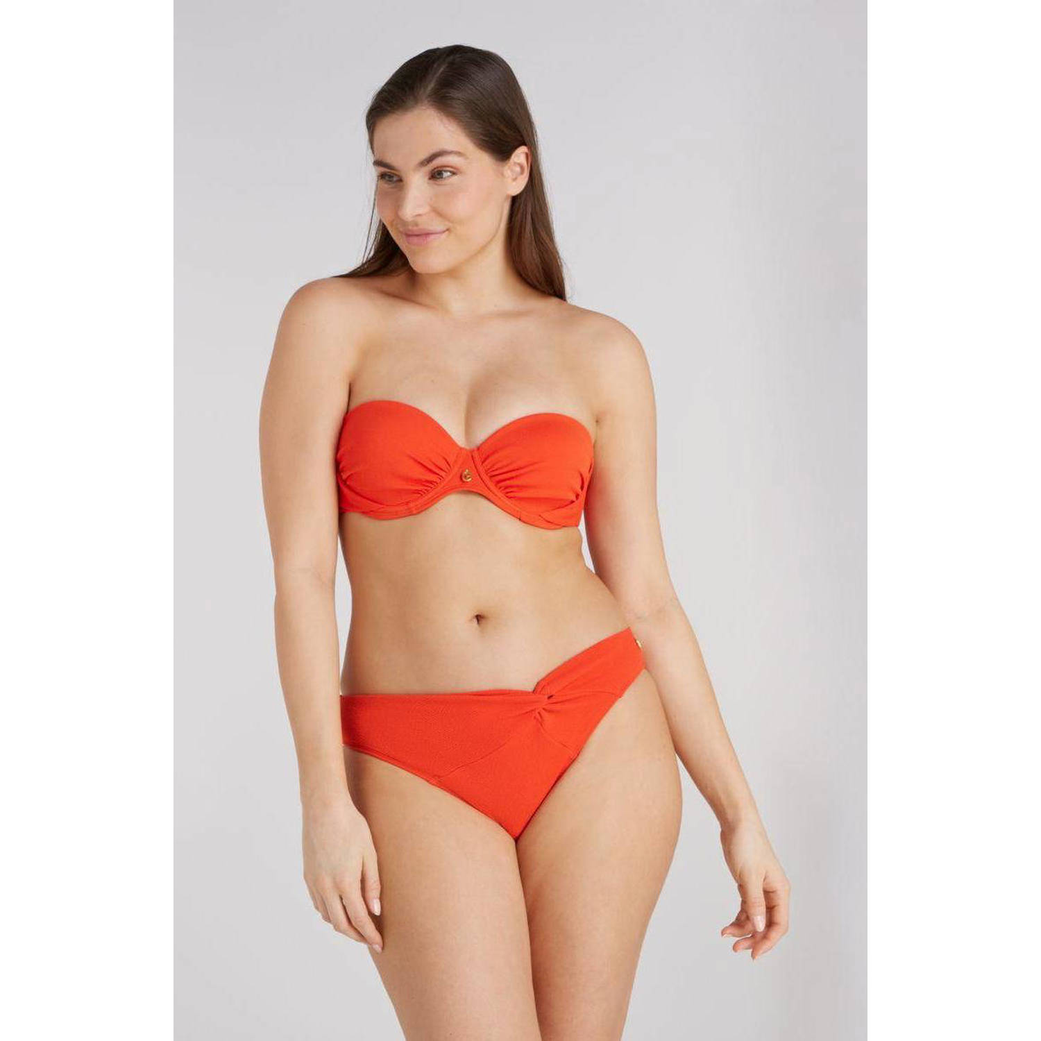 ten Cate Beach TC WOW voorgevormde beugel bikinitop met textuur rood