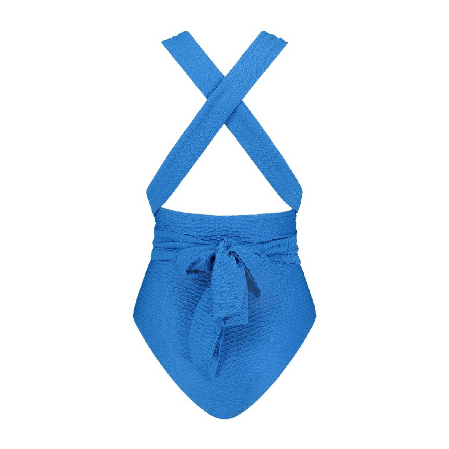 ten Cate Beach TC WOW multiway badpak met textuur blauw
