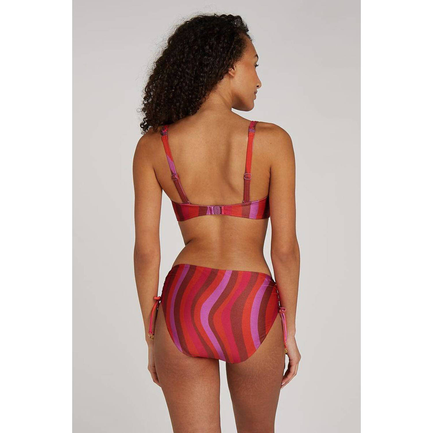 ten Cate Beach TC WOW high waist bikinibroekje rood roze oranje