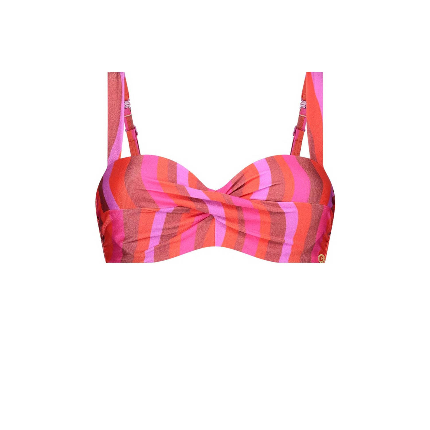 Ten Cate Beach TC WOW voorgevormde beugel bikinitop rood roze oranje