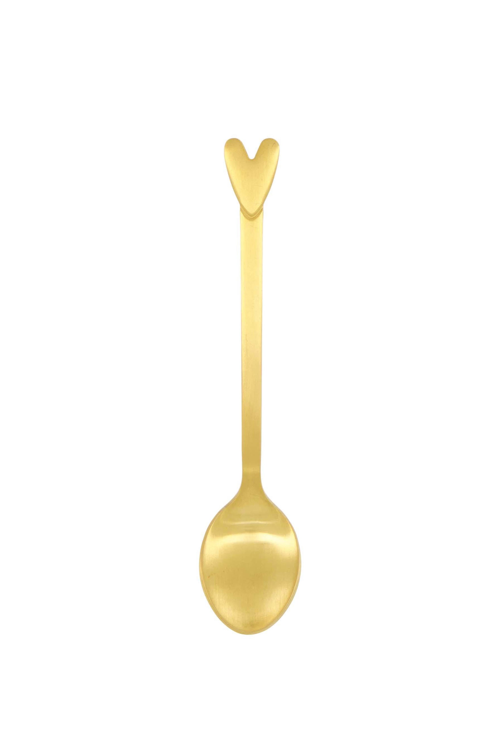 Zusss lepeltjes hartje goud (set van 4) - Afbeelding 2