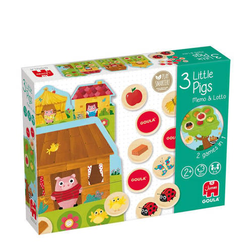 Jumbo 3 kleine biggetjes Memo & Lotto afbeelding