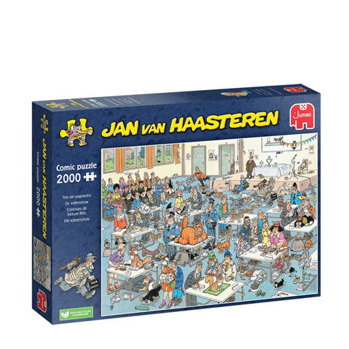 Wehkamp Jan van Haasteren Kattenshow legpuzzel 2000 stukjes aanbieding
