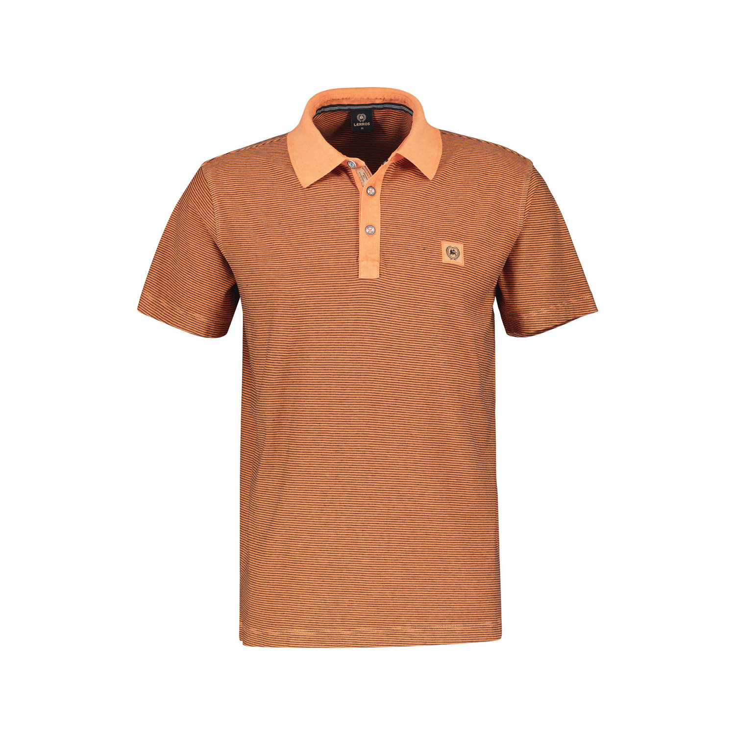 LERROS regular fit polo met logo oranje