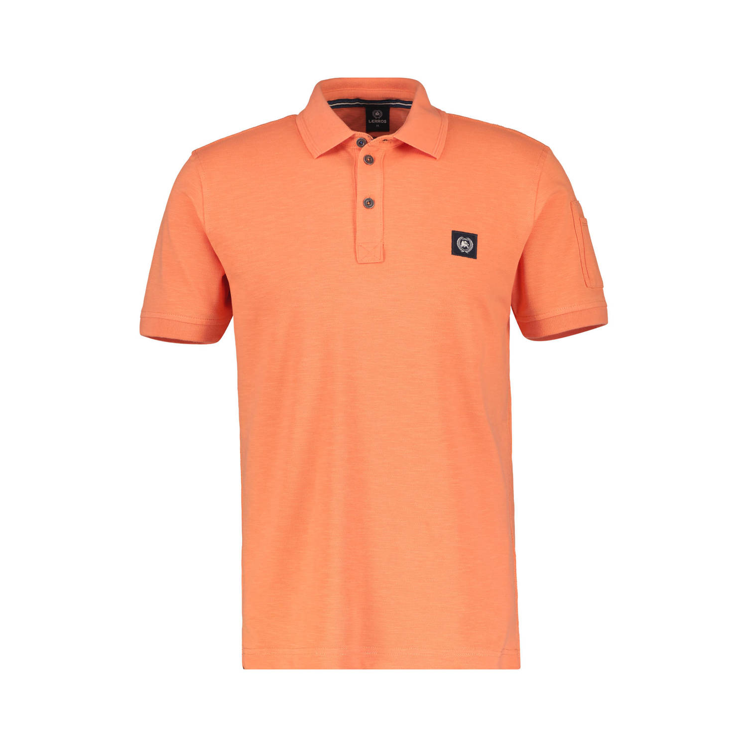 LERROS regular fit polo met logo oranje