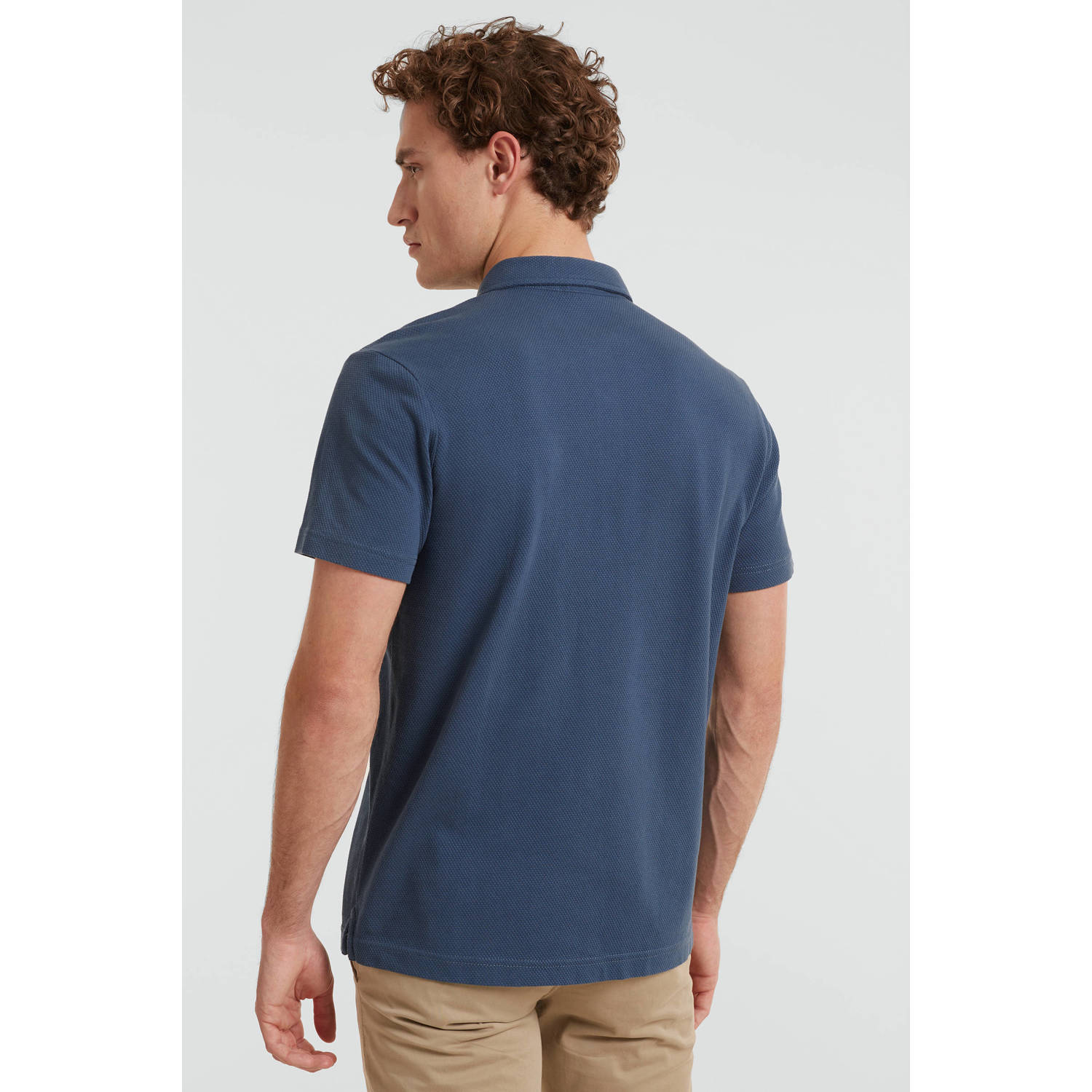 LERROS regular fit polo met logo storm blue