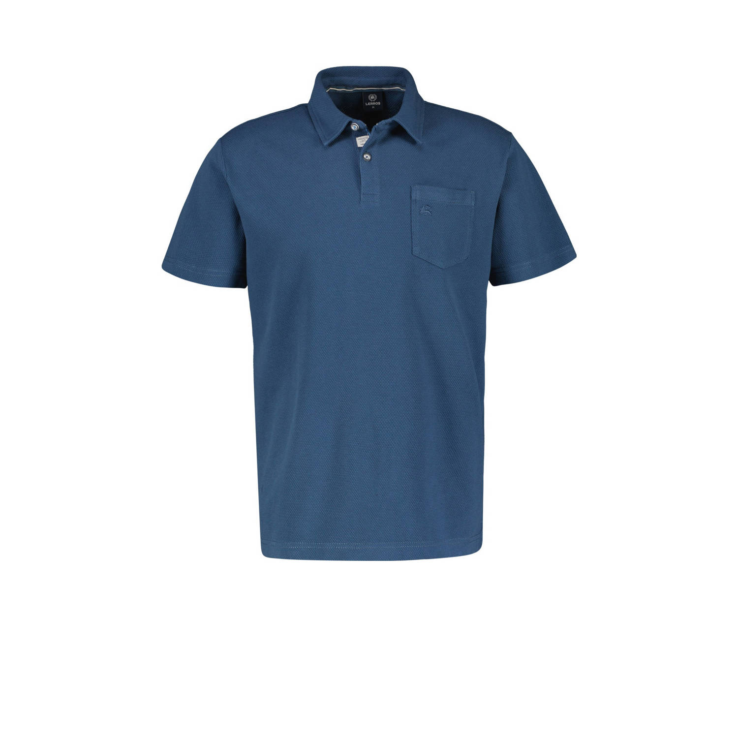 LERROS regular fit polo met logo storm blue