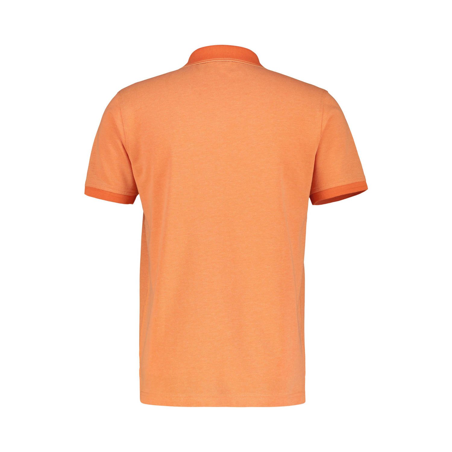 LERROS slim fit polo met logo oranje