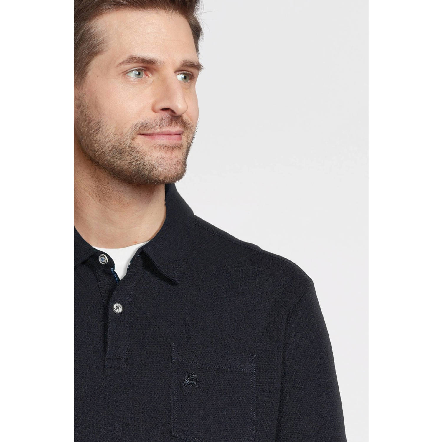 LERROS regular fit polo met logo classic navy