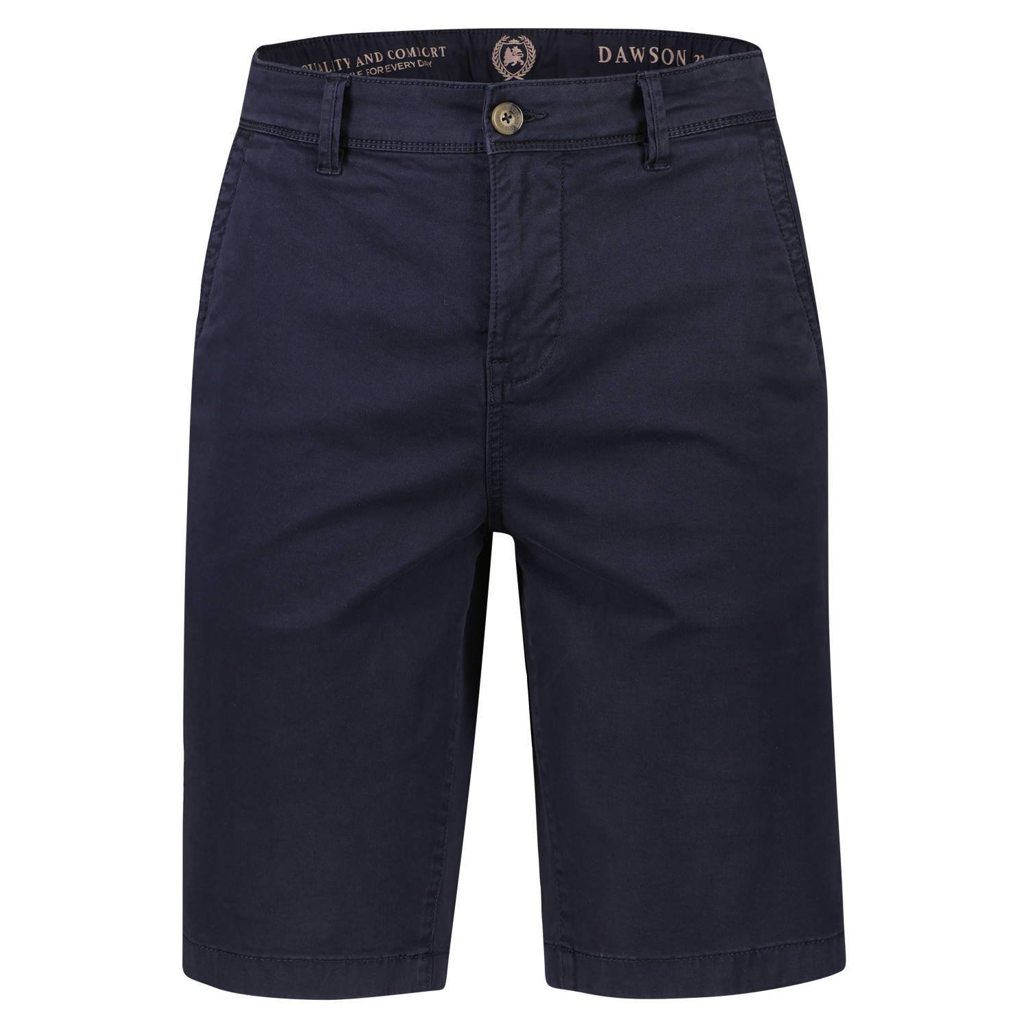 LERROS slim fit short donkerblauw