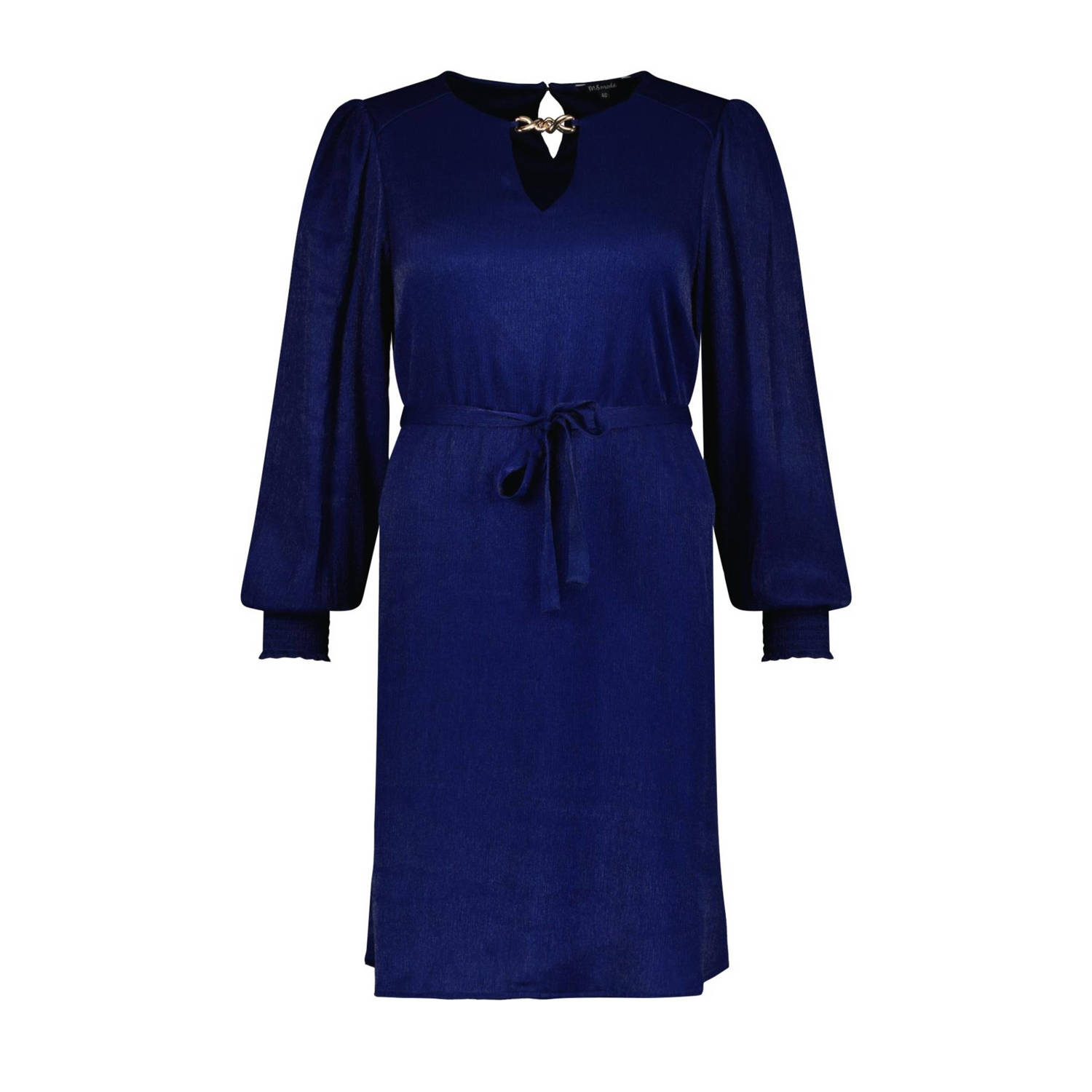 MS Mode jurk met ceintuur donkerblauw